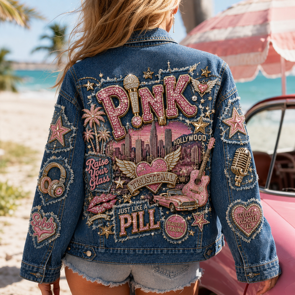 Premium PNK Denim Jacket NPL