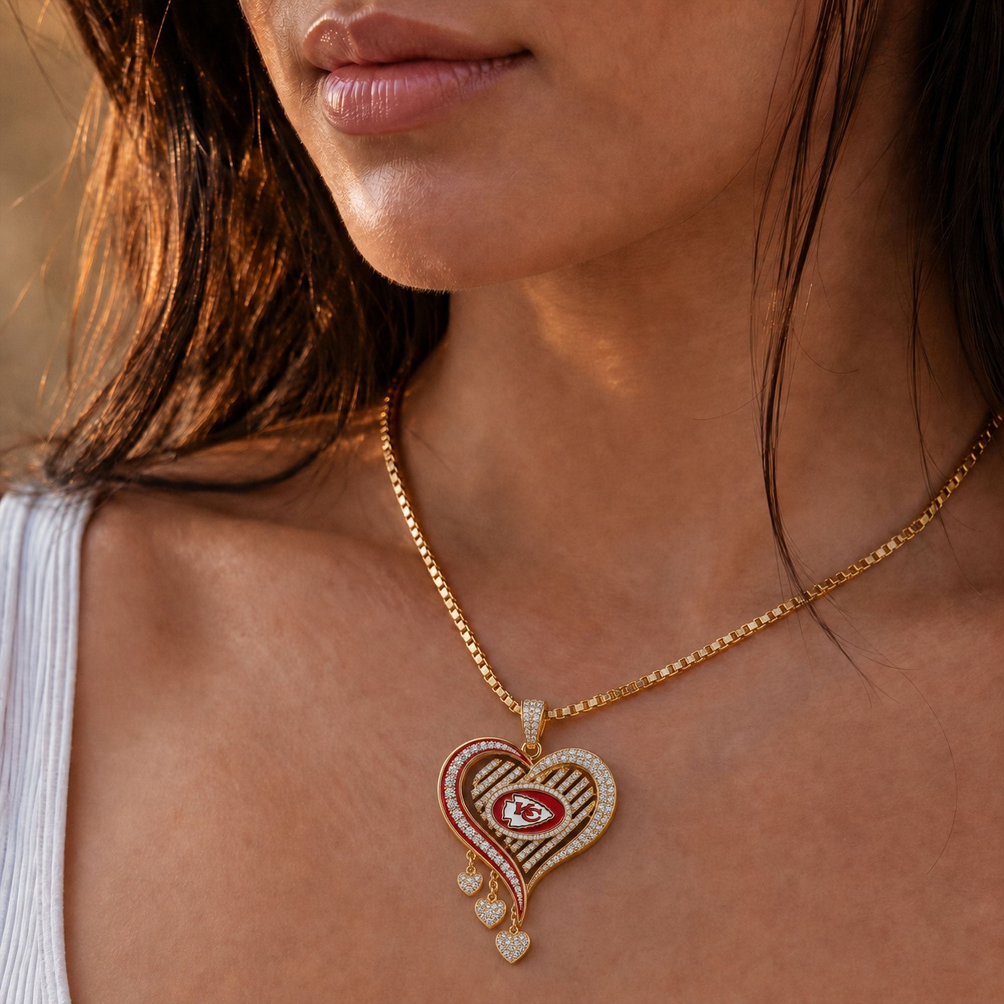 KCC Solid Gold Chain with Diamond Pendant TMH