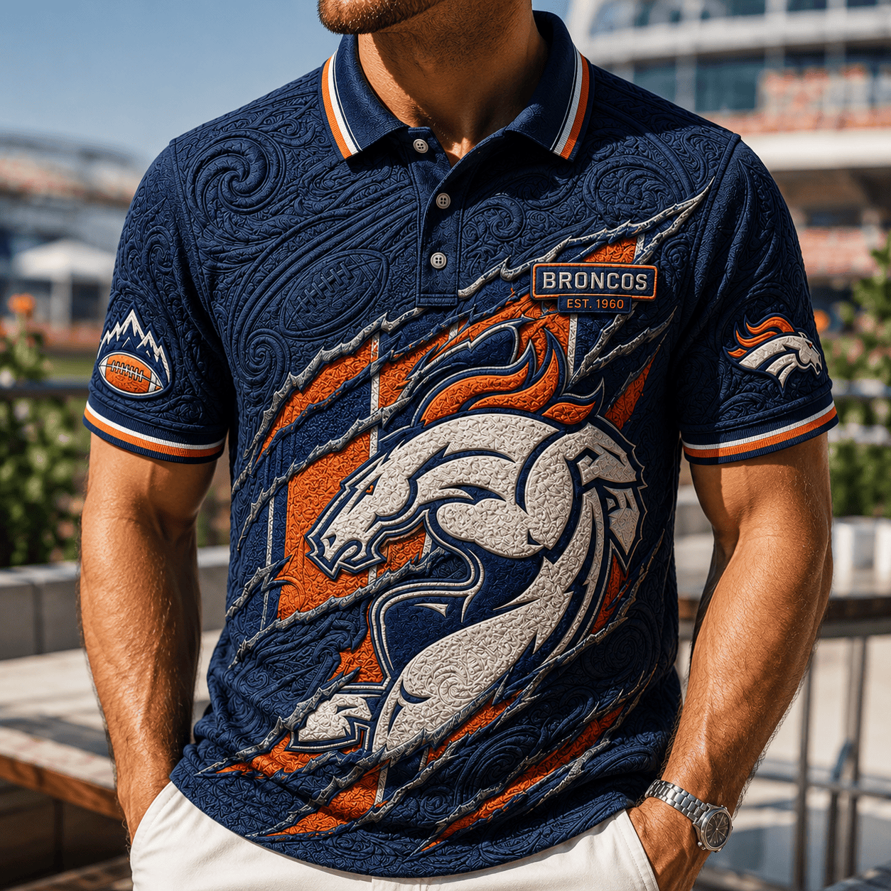PREMIUM DVBC EMBOSS POLO SHIRT HQH