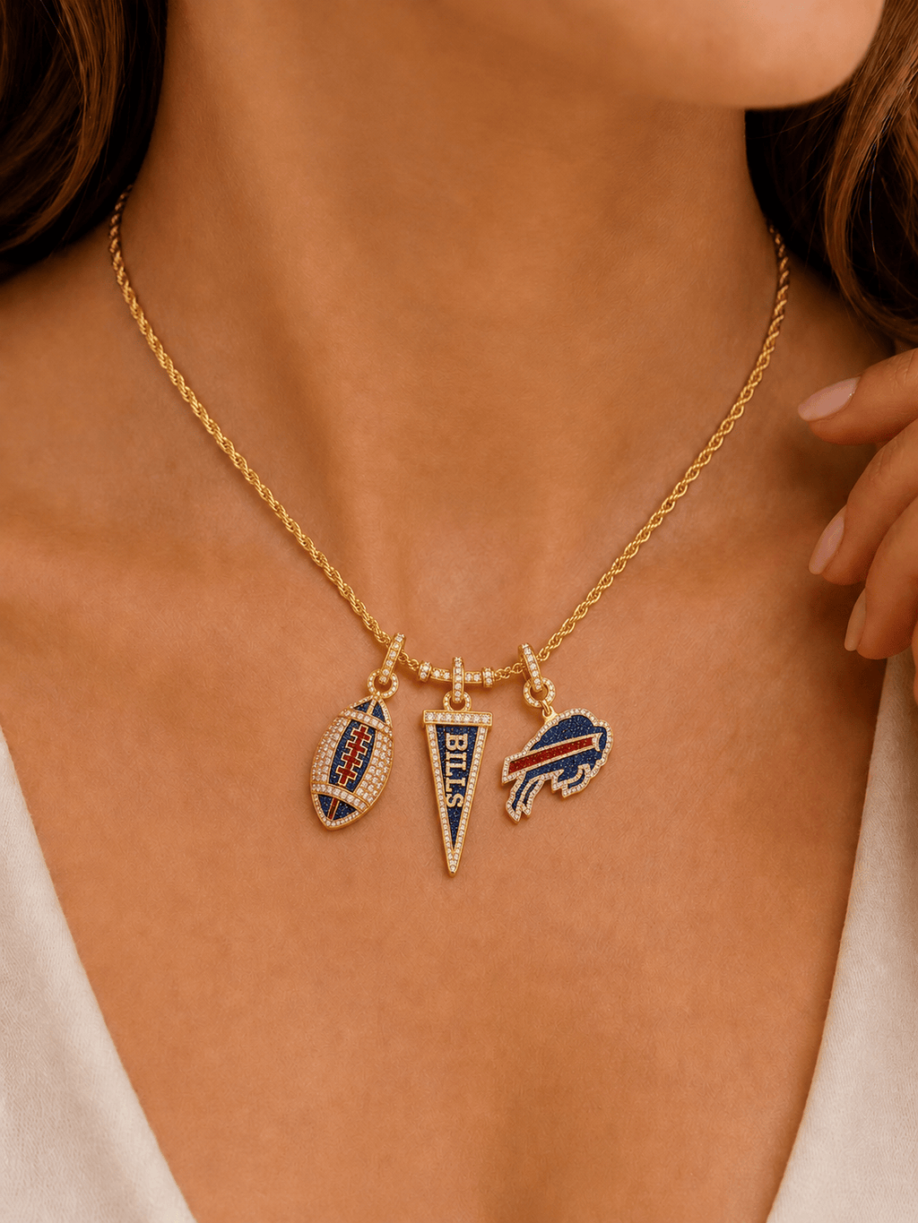 BFBL Solid Gold Chain with Diamond Pendant TTTT