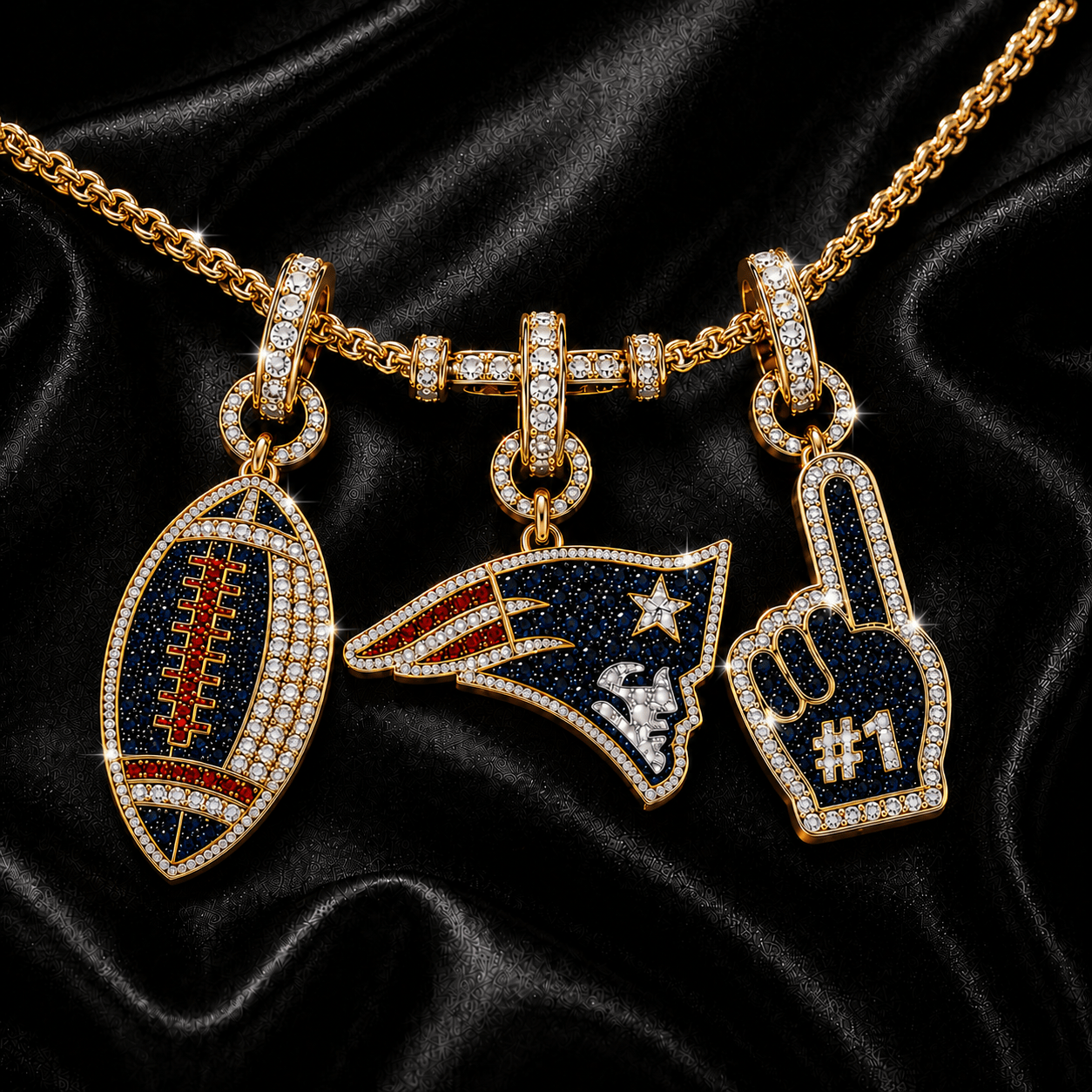 NEP Solid Gold Chain with Diamond Pendant TTTT