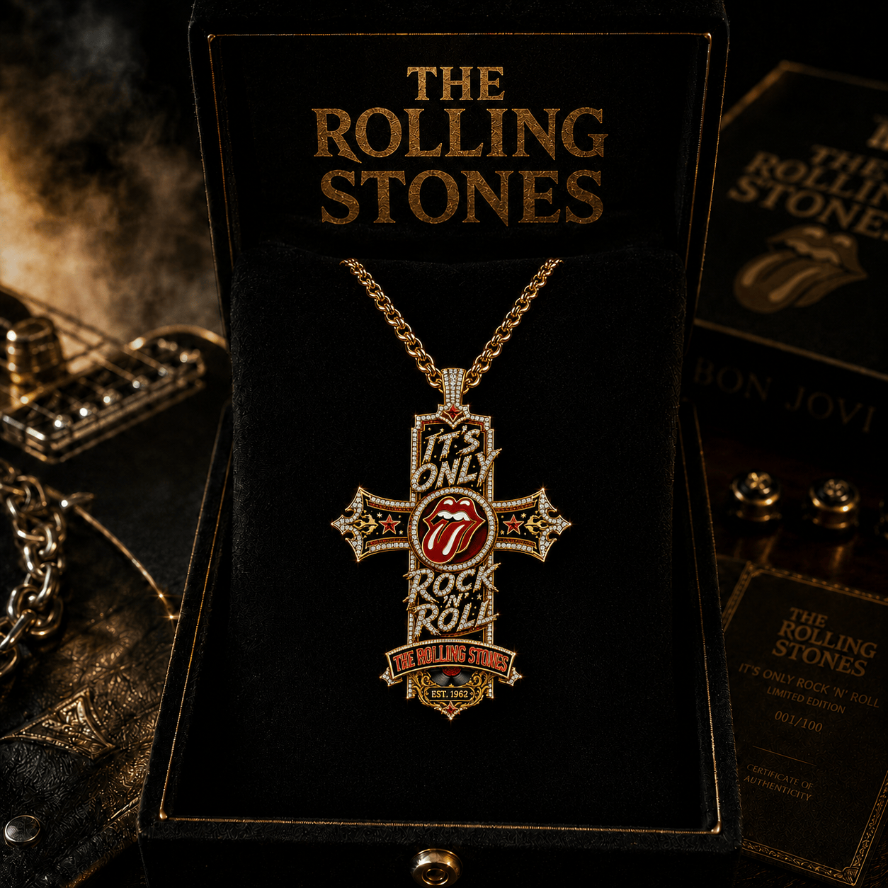 RLST Solid Gold Chain with Diamond Pendant TTTT
