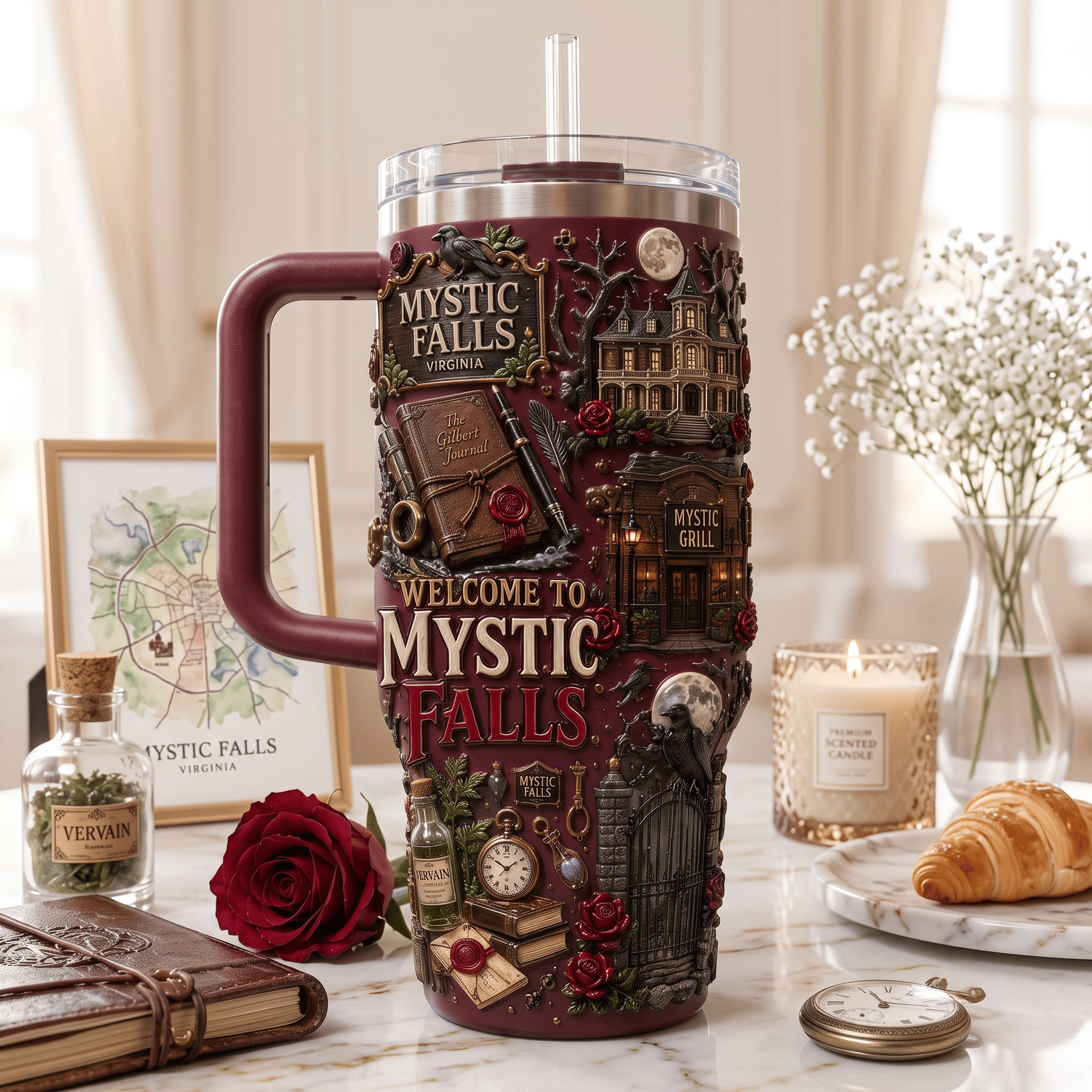 TVD 40oz Tumbler With Handle HTTT