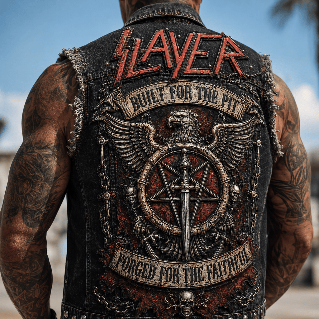 SLER PREMIUM DENIM VEST LNTH