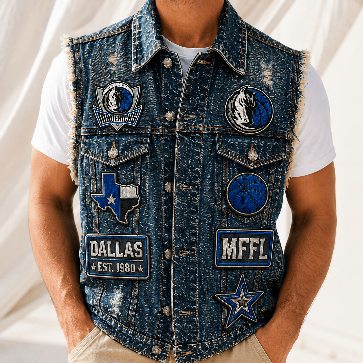 DLMV PREMIUM DENIM VEST NVH