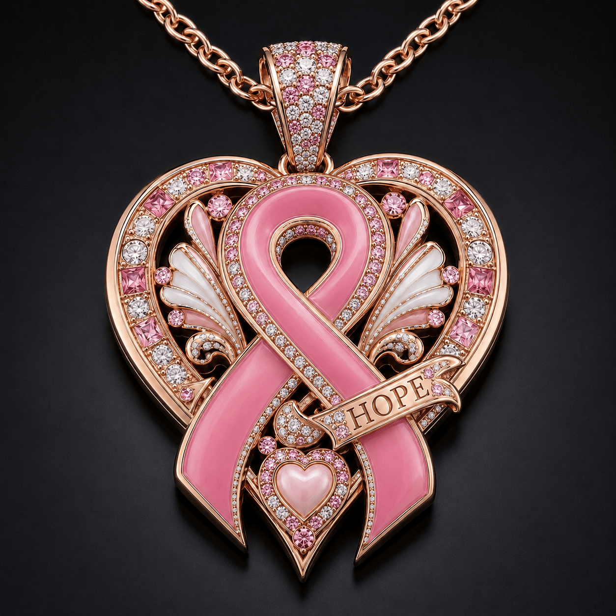 BCA Solid Gold Chain with Diamond Pendant PDL