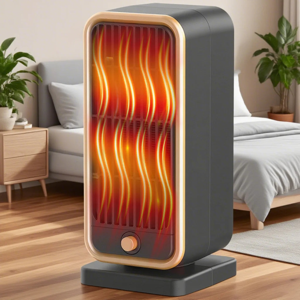 Ultra-Quiet Ceramic Heater, Adjustable Temperature Control, 3 Heating Modes and 6 Styles, Portable Home Office Heater, with Overheat/Tilt Protection, Suitable for Living Room, Bedroom, Rv, Office
