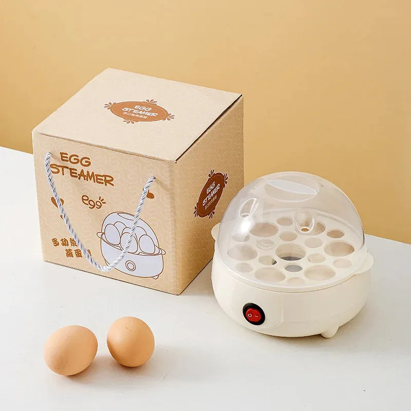 New Double Layer Egg Steamer Household Small Portable Automatic Power Off Steamer Kitchen Breakfast Cooking Machine