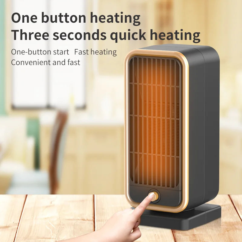 Ultra-Quiet Ceramic Heater, Adjustable Temperature Control, 3 Heating Modes and 6 Styles, Portable Home Office Heater, with Overheat/Tilt Protection, Suitable for Living Room, Bedroom, Rv, Office
